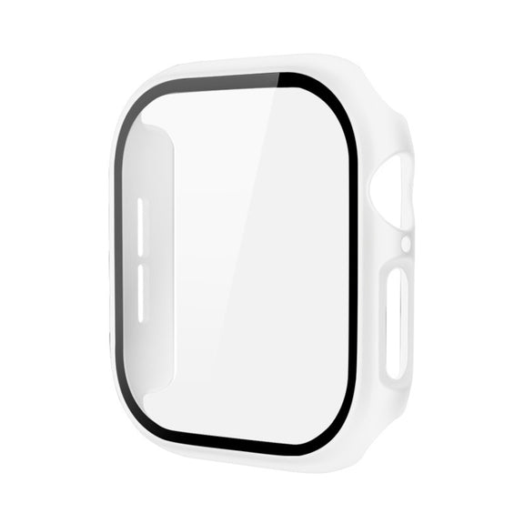 For Apple Watch Series 10 42mm imak Integrated Watch Case with Film(White)