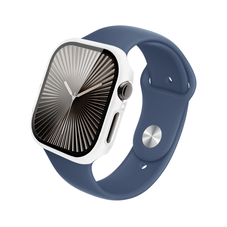 For Apple Watch Series 10 42mm imak Integrated Watch Case with Film(White)