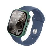 For Apple Watch Series 10 42mm imak Integrated Watch Case with Film(Green)