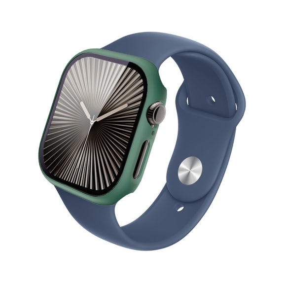 For Apple Watch Series 10 42mm imak Integrated Watch Case with Film(Green)