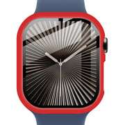 For Apple Watch Series 10 42mm imak Integrated Watch Case with Film(Red)
