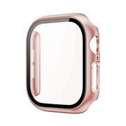 For Apple Watch Series 10 42mm imak Integrated Watch Case with Film(Rose Gold)