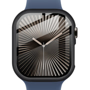 For Apple Watch Series 10 46mm imak Integrated Watch Case with Film(Black)