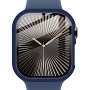 For Apple Watch Series 10 46mm imak Integrated Watch Case with Film(Blue)