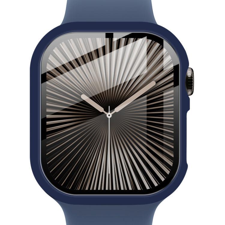 For Apple Watch Series 10 46mm imak Integrated Watch Case with Film(Blue)