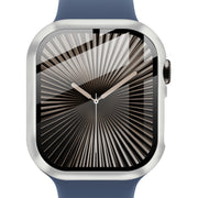 For Apple Watch Series 10 46mm imak Integrated Watch Case with Film(Silver)