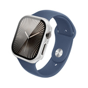 For Apple Watch Series 10 46mm imak Integrated Watch Case with Film(Silver)