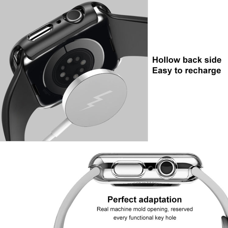 For Apple Watch Series 10 42mm imak Integrated Watch Case with Film(Silver)