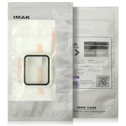 For Apple Watch Series 10 42mm imak Integrated Watch Case with Film(Titanium Gold)