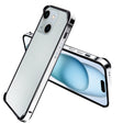 For iPhone 16 Plus TPU + Aluminum Alloy Frame Phone Case(Silver) - free shipping - PMC TechLife - Order now!