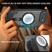 For Asus ROG Phone 6 / 6 Pro / 6D Heat Dissipation Aromatherapy MagSafe Holder Phone Case(Black)
