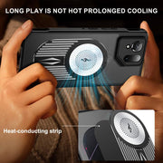 For Asus ROG Phone 9 / 9 Pro Heat Dissipation Aromatherapy Magnetic Holder Phone Case(Black)