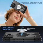For Asus ROG Phone 9 / 9 Pro Heat Dissipation Aromatherapy Magnetic Holder Phone Case(Black)