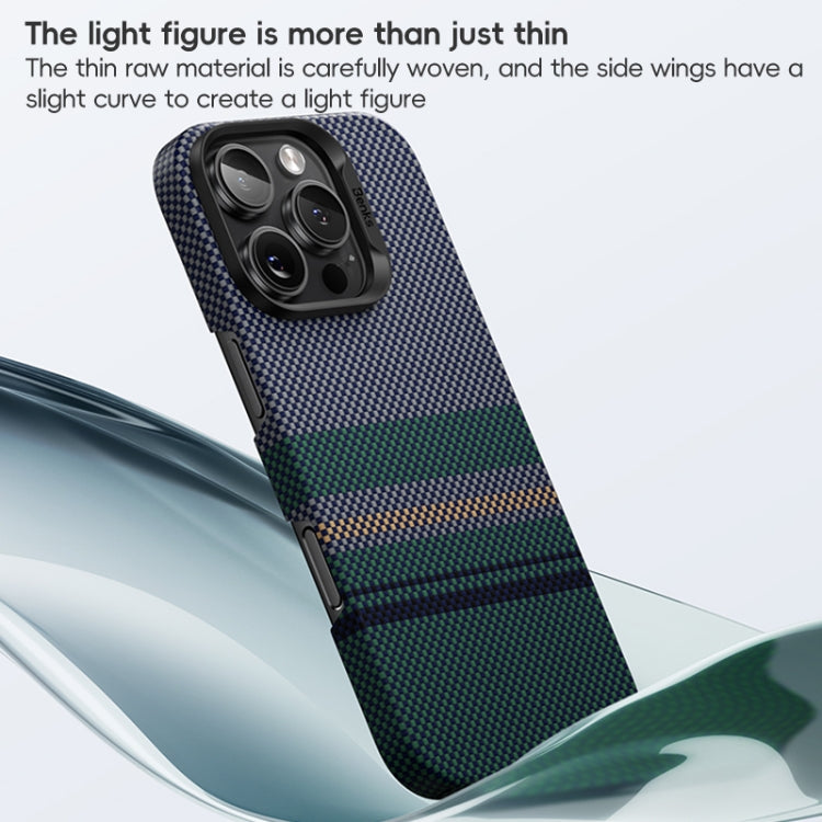 For iPhone 16 Pro Benks Color Shield C1 Classic Kevlar Woven MagSafe Phone Case