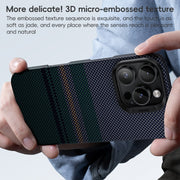 For iPhone 16 Pro Benks Color Shield C1 Classic Kevlar Woven MagSafe Phone Case
