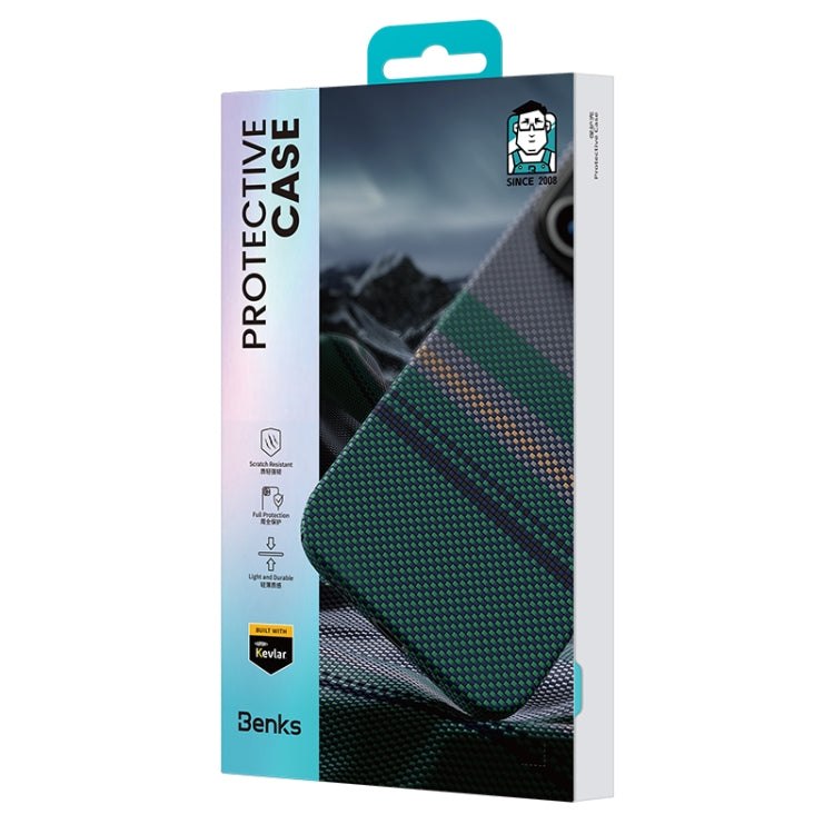 For iPhone 16 Pro Benks Color Shield C1 Classic Kevlar Woven MagSafe Phone Case