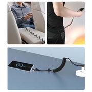 For LeadingIdeal L9 / L8 / L7 / L6 PD65W Type-C Elbow to Type-C, 8 Pin Spring Charging Cable(Black)