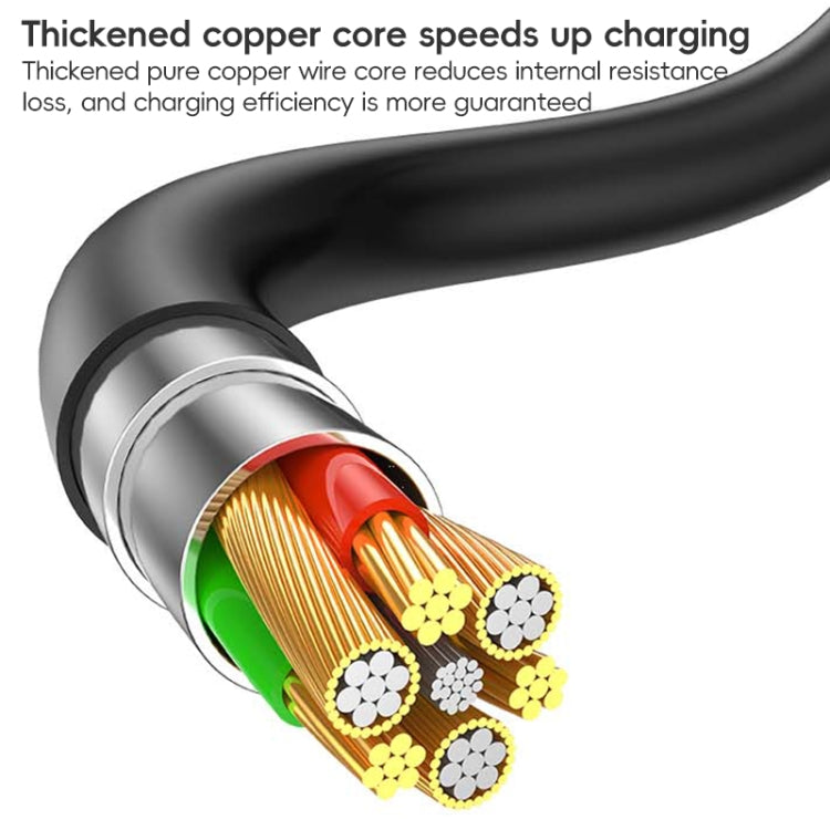 For LeadingIdeal L9 / L8 / L7 / L6 PD65W Type-C Elbow to Type-C, 8 Pin Spring Charging Cable(Black)