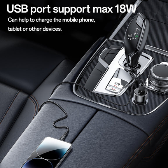 Yesido Y65 PD100W Type-C + QC18W USB Super Fast Car Charger(Black)