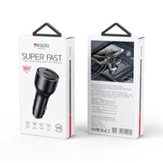 Yesido Y65 PD100W Type-C + QC18W USB Super Fast Car Charger(Black)