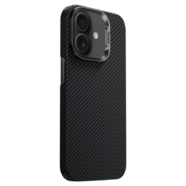 For iPhone 16 Plus Benks Classic Kevlar 600D Fiber MagSafe Phone Case(Black)