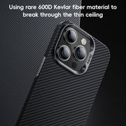 For iPhone 16 Benks Classic Kevlar 600D Fiber MagSafe Phone Case(Black)