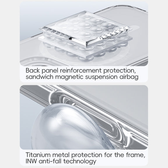 For iPhone 16 Pro Benks MagSafe Magnetic Shockproof Phone Case(Transparent)
