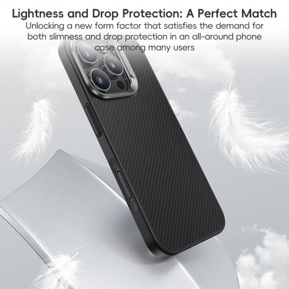 For iPhone 16 Benks MagSafe Kevlar Fiber Ultra-thin Shockproof Phone Case(Black)