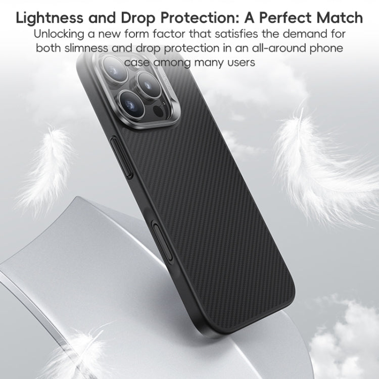 For iPhone 16 Pro Benks MagSafe Kevlar Fiber Ultra-thin Shockproof Phone Case(Black)