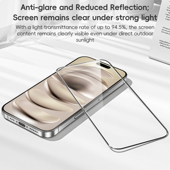 For iPhone 16 Plus Benks King Kong Series Corning AR Antireflective Tempered Glass Film