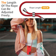 For Samsung Galaxy S25 Ultra 5G Integrated Card Bag Solid Color Liquid Silicone Phone Case with Lanyard(Red)
