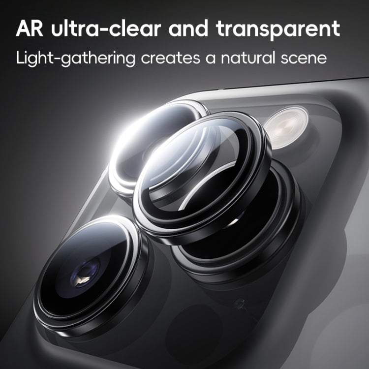 For iPhone 16 Plus Benks King Kong Series Corning Single Metal Lens Protective Film(Black)