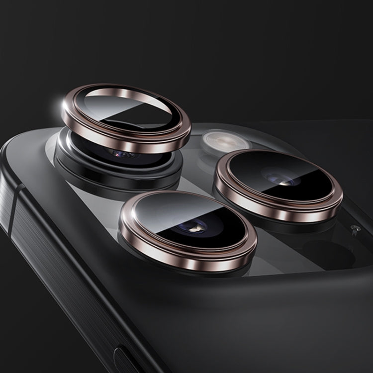 For iPhone 16 Pro Max Benks King Kong Series Corning Single Metal Lens Protective Film(Rose Gold)