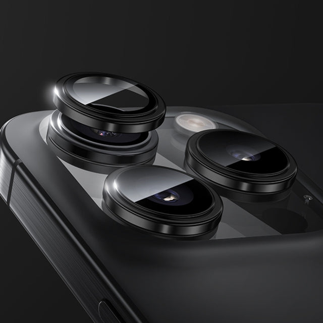 For iPhone 16 Pro Benks King Kong Series Corning Single Metal Lens Protective Film(Black)