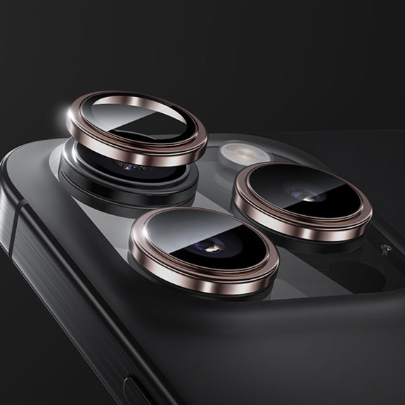 For iPhone 16 Pro Benks King Kong Series Corning Single Metal Lens Protective Film(Rose Gold)