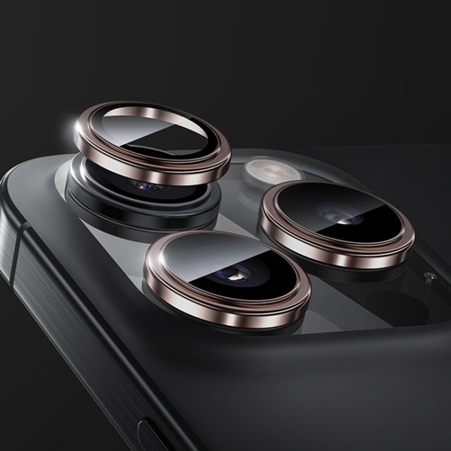 For iPhone 16 Pro Benks King Kong Series Corning Single Metal Lens Protective Film(Rose Gold)