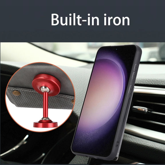 For Samsung Galaxy S25+ 5G Double Buckle Card Slots Magnetic Phone Case(Grey)