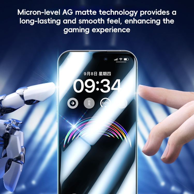 For iPhone 16 Plus Benks Ice Sense Gaming Frosted Tempered Glass Film