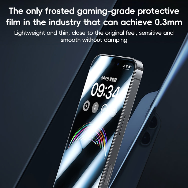 For iPhone 16 Plus Benks Ice Sense Gaming Frosted Tempered Glass Film