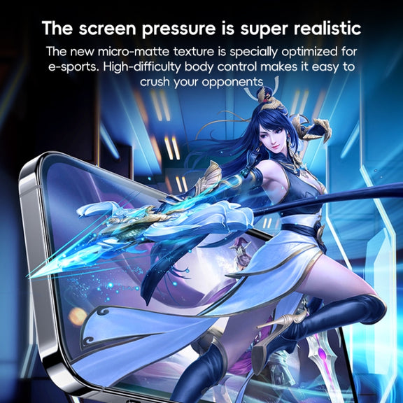 For iPhone 16 Plus Benks Ice Sense Gaming Frosted Tempered Glass Film