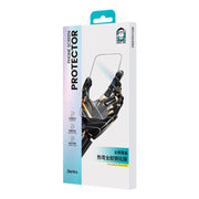 For iPhone 16 Pro Benks Black Gold Series 3D Heat Bending Full Glue Full Coverage HD Tempered Film