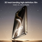 For iPhone 16 Plus Benks Black Gold Series 3D Heat Bending Full Glue Full Coverage HD Tempered Film