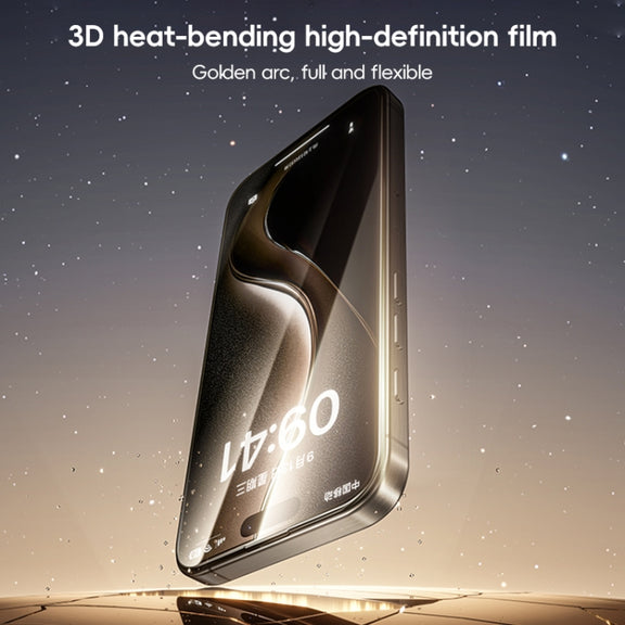 For iPhone 16 Plus Benks Black Gold Series 3D Heat Bending Full Glue Full Coverage HD Tempered Film