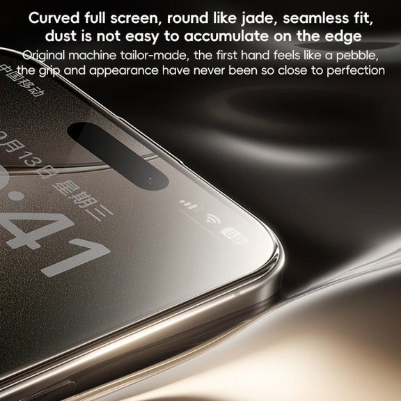 For iPhone 16 Benks Black Gold Series 3D Heat Bending Full Glue Full Coverage HD Tempered Film