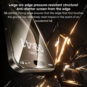 For iPhone 16 Pro Max Benks Black Gold Series 3D Heat Bending Full Glue Full Coverage HD Tempered Film