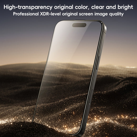For iPhone 16 Plus Benks Black Gold Series 3D Heat Bending Full Glue Full Coverage HD Tempered Film
