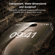 For iPhone 16 Pro Benks Black Gold Series 3D Heat Bending Full Glue Full Coverage HD Tempered Film
