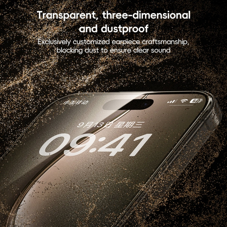 For iPhone 16 Pro Max Benks Black Gold Series 3D Heat Bending Full Glue Full Coverage HD Tempered Film