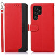 For Samsung Galaxy S25 Ultra KHAZNEH Litchi Texture Leather RFID Phone Case(Red) - Galaxy S25 Ultra 5G Cases by PMC Jewellery | Online Shopping South Africa | PMC Jewellery | Buy Now Pay Later Mobicred