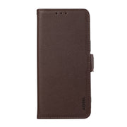 For Samsung Galaxy S25 Ultra ABEEL Side-Magnetic Litchi Pattern Leather RFID Phone Case(Brown)